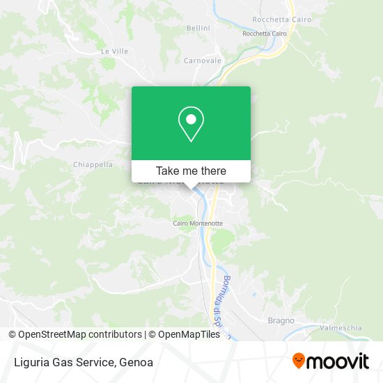 Liguria Gas Service map