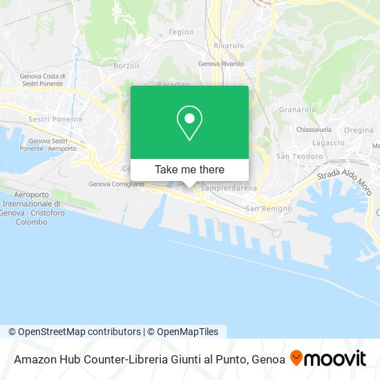 Amazon Hub Counter-Libreria Giunti al Punto map