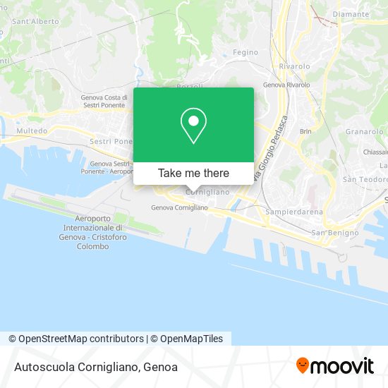 Autoscuola Cornigliano map