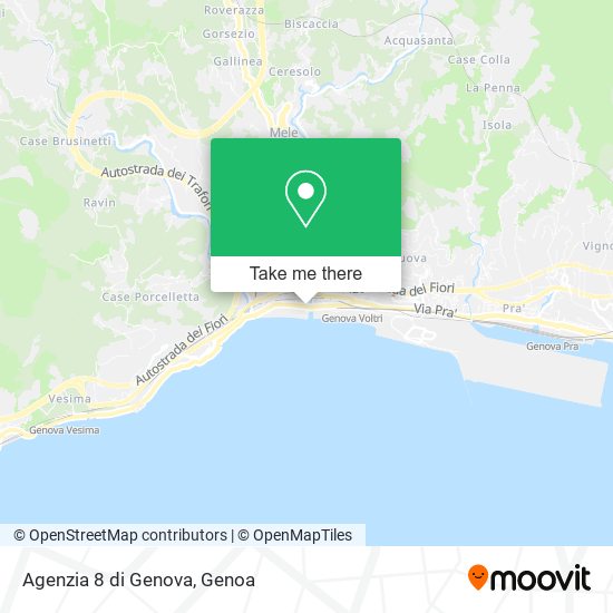Agenzia 8 di Genova map