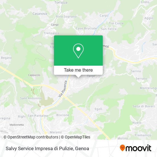 Salvy Service Impresa di Pulizie map