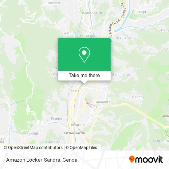 Amazon Locker-Sandra map
