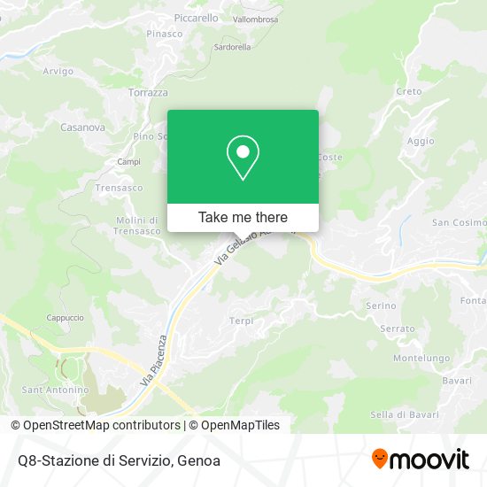 Q8-Stazione di Servizio map