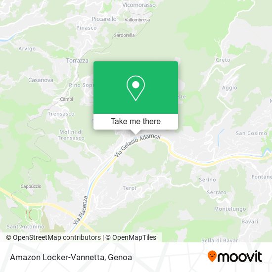 Amazon Locker-Vannetta map