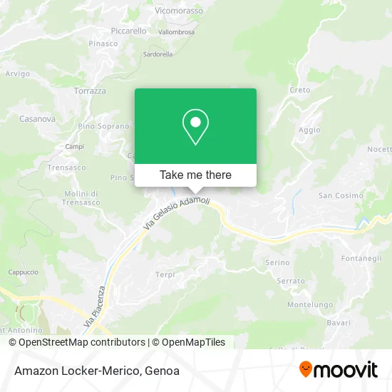 Amazon Locker-Merico map