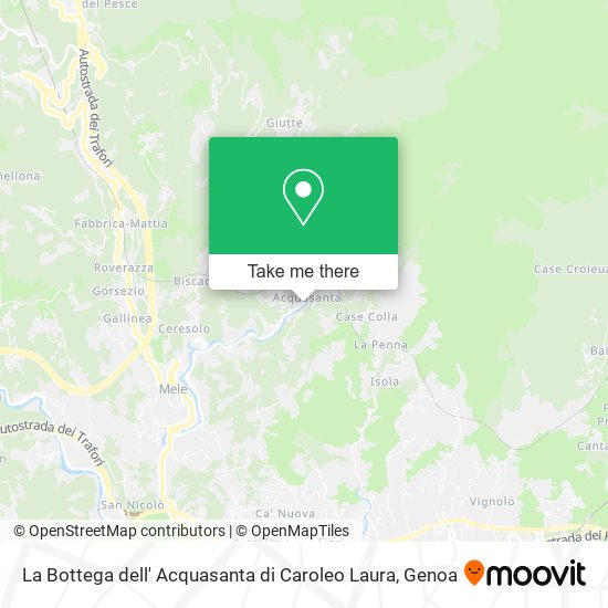 La Bottega dell' Acquasanta di Caroleo Laura map