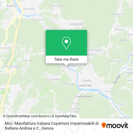 Mici. Manifattura Italiana Copertoni Impermeabili di Bellana Andrea e C. map