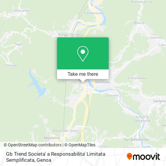 Gb Trend Societa' a Responsabilita' Limitata Semplificata map