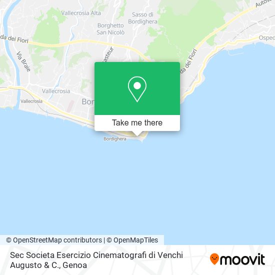 Sec Societa Esercizio Cinematografi di Venchi Augusto & C. map