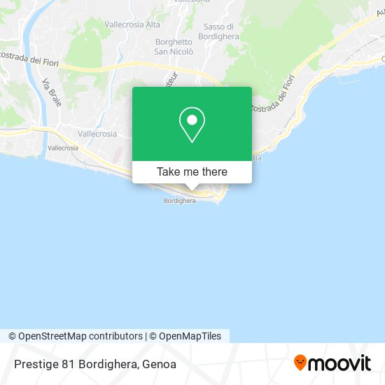 Prestige 81 Bordighera map