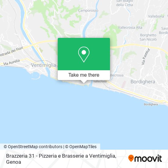 Brazzeria 31 - Pizzeria e Brasserie a Ventimiglia map