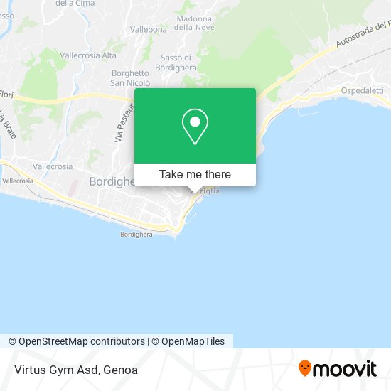 Virtus Gym Asd map