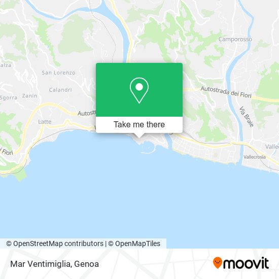 Mar Ventimiglia map