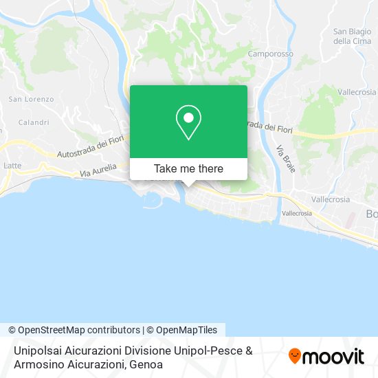 Unipolsai Aicurazioni Divisione Unipol-Pesce & Armosino Aicurazioni map