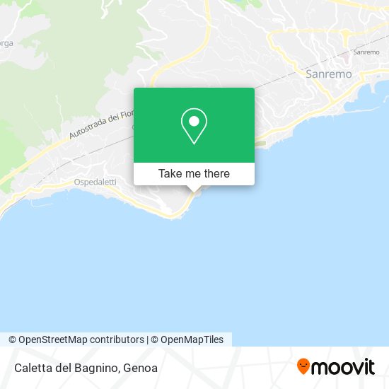 Caletta del Bagnino map