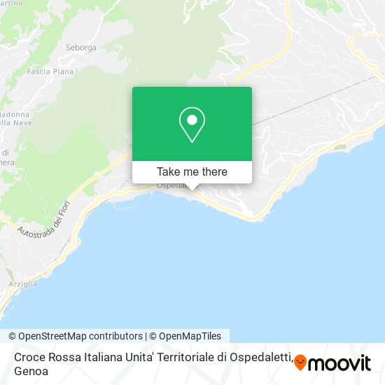Croce Rossa Italiana Unita' Territoriale di Ospedaletti map