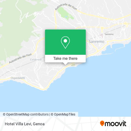 Hotel Villa Levi map