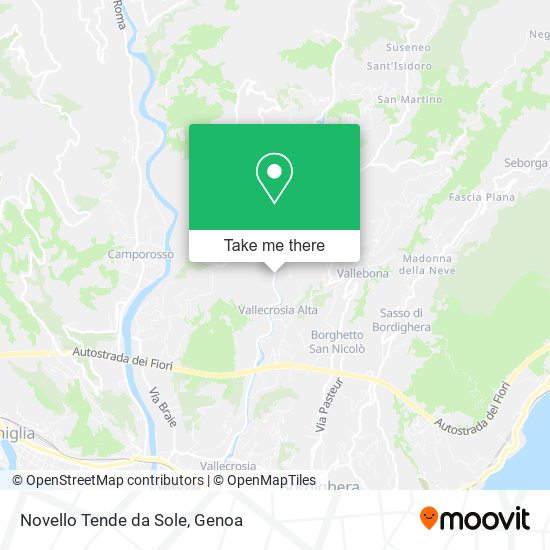 Novello Tende da Sole map