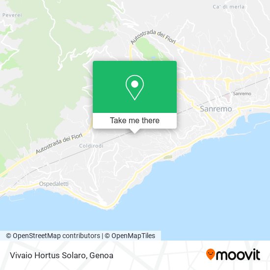 Vivaio Hortus Solaro map