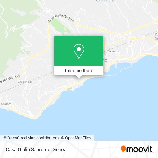 Casa Giulia Sanremo map