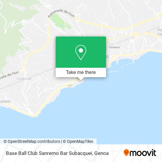 Base Ball Club Sanremo Bar Subacquei map