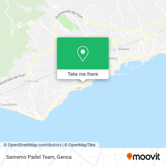 Sanremo Padel Team map