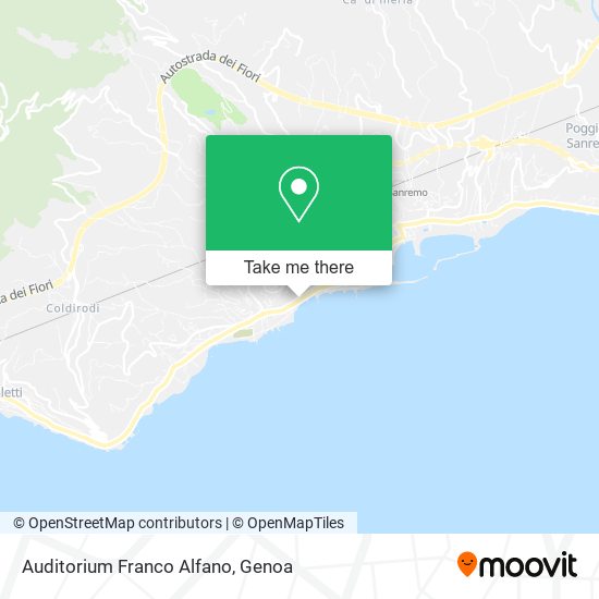 Auditorium Franco Alfano map