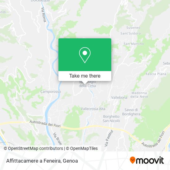 Affittacamere a Feneira map