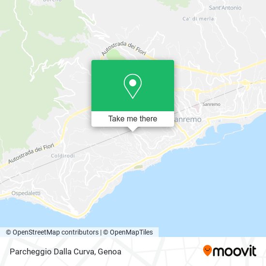Parcheggio Dalla Curva map