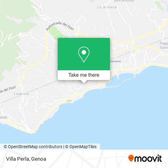 Villa Perla map