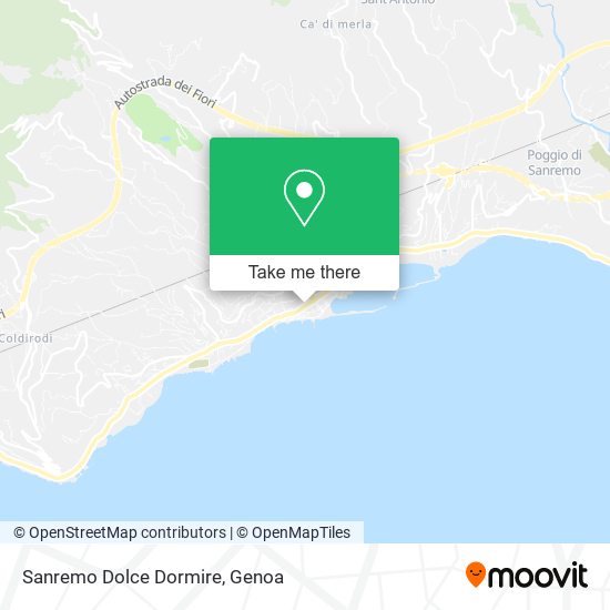 Sanremo Dolce Dormire map