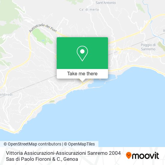 Vittoria Assicurazioni-Assicurazioni Sanremo 2004 Sas di Paolo Fioroni & C. map