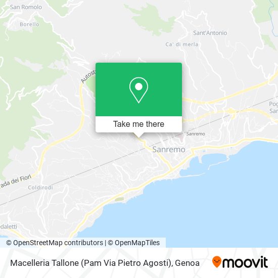 Macelleria Tallone (Pam Via Pietro Agosti) map