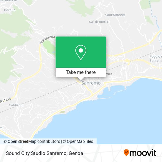 Sound City Studio Sanremo map
