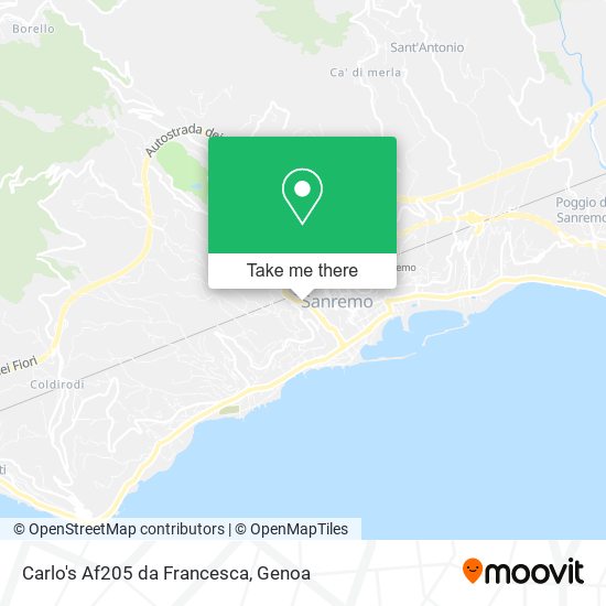Carlo's Af205 da Francesca map
