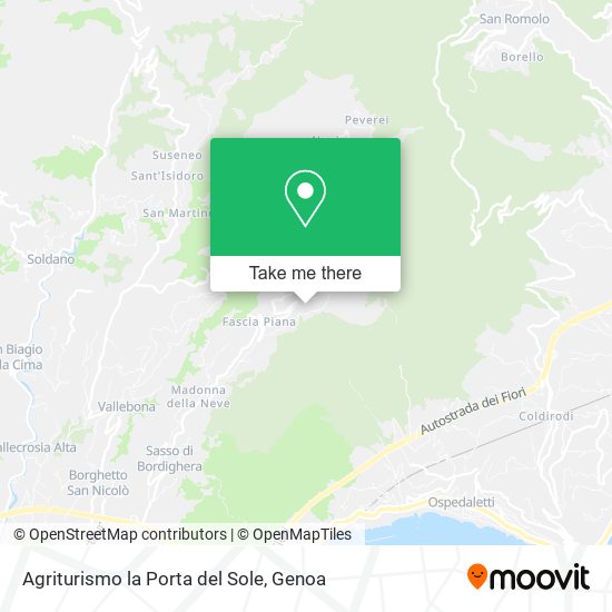 Agriturismo la Porta del Sole map