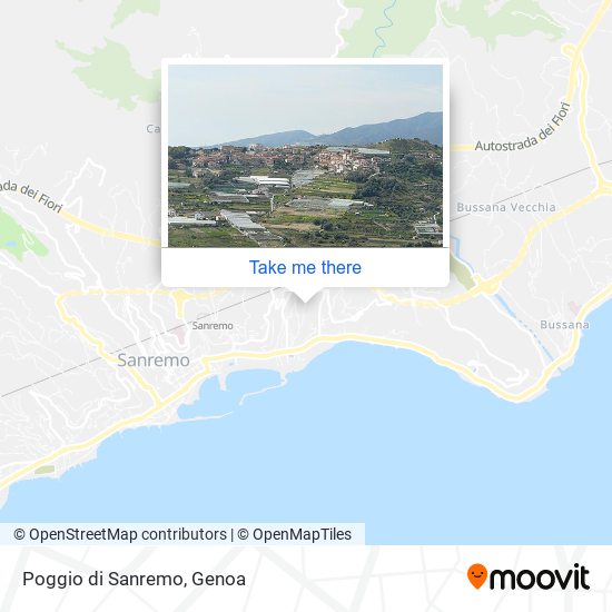 Poggio di Sanremo map