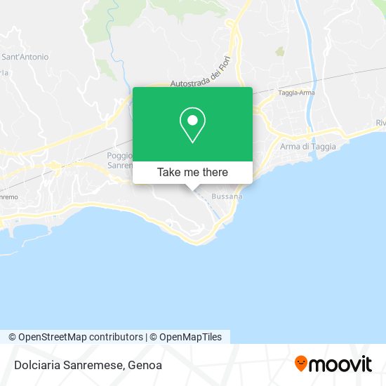 Dolciaria Sanremese map