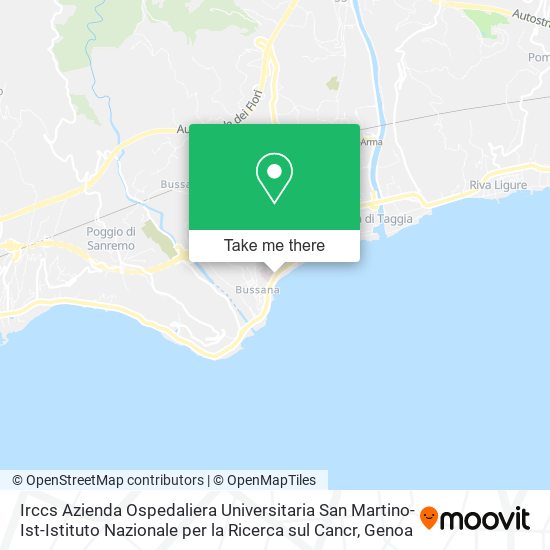 Irccs Azienda Ospedaliera Universitaria San Martino-Ist-Istituto Nazionale per la Ricerca sul Cancr map