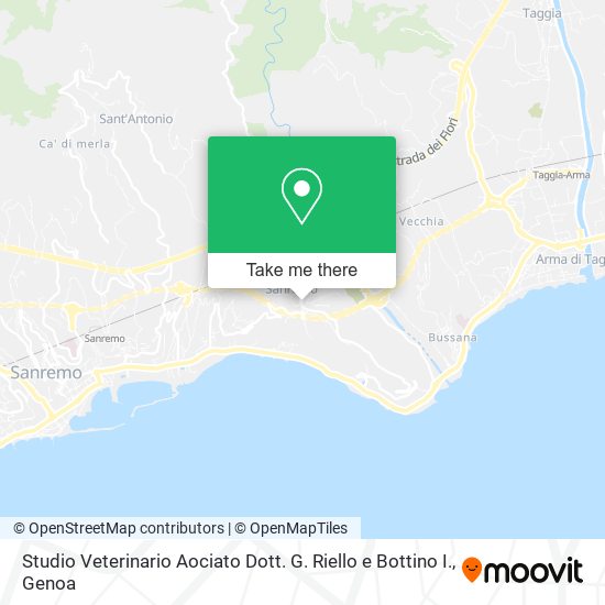 Studio Veterinario Aociato Dott. G. Riello e Bottino I. map