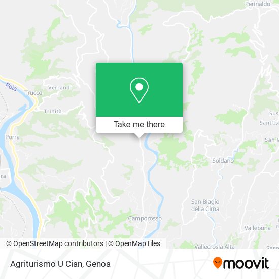 Agriturismo U Cian map
