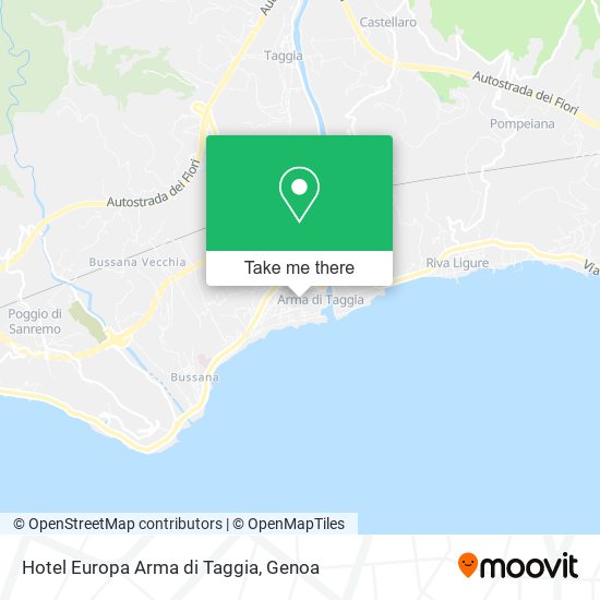 Hotel Europa Arma di Taggia map