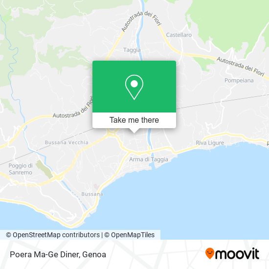 Poera Ma-Ge Diner map