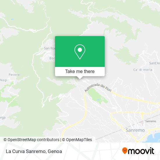 La Curva Sanremo map