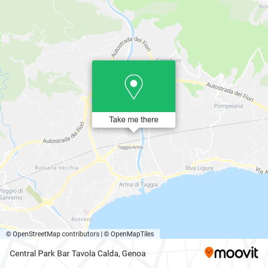 Central Park Bar Tavola Calda map