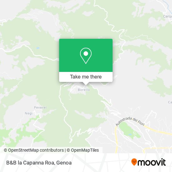 B&B la Capanna Roa map