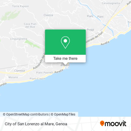 City of San Lorenzo al Mare map