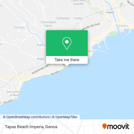 Tapas Beach Imperia map