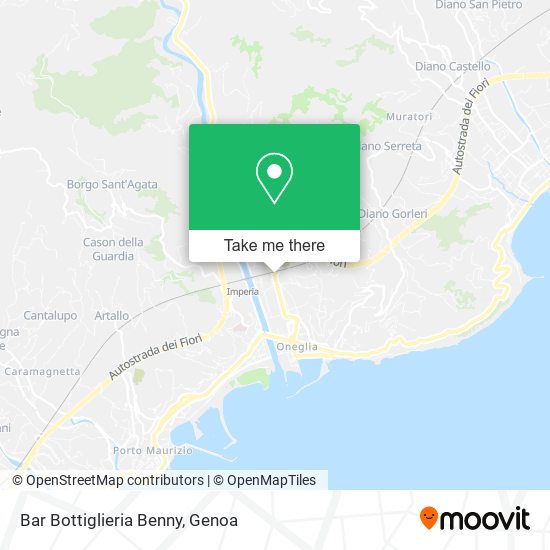 Bar Bottiglieria Benny map