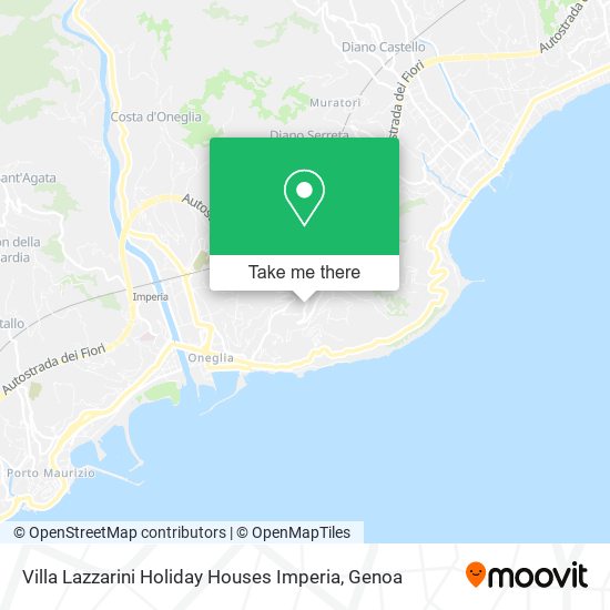 Villa Lazzarini Holiday Houses Imperia map